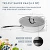 LEXI HOME Diamond Tri-ply 10 Inch Stainless Steel Nonstick Frying Pan  LB5573 - The Home Depot