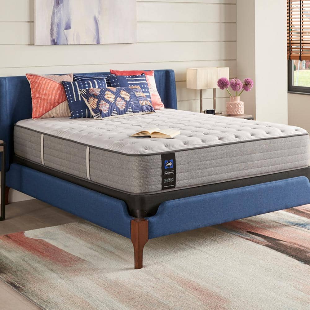 Sealy Posturepedic Engelmann 12.5 in. Soft Innersping Tight Top Full Mattress Set with 9 in. Foundation 42959140 The Home Depot