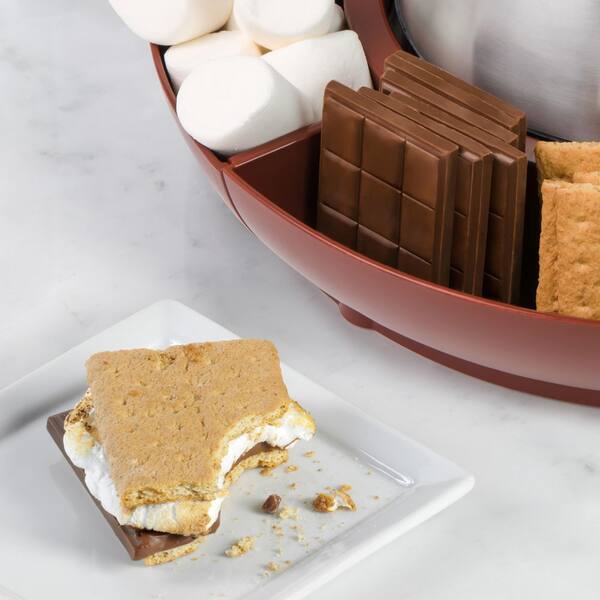 Nostalgia Indoor Electric Stainless Steel S'mores Maker with