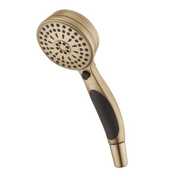 Delta ActivTouch Gold 9-Spray Patterns 2.50 GPM 3.75 in. Wall Mount Handheld Shower Head in Champagne Bronze