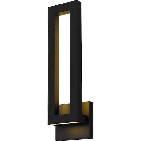 Quoizel Pompeii 24.25 in. Earth Black Outdoor Wall Lantern Sconce