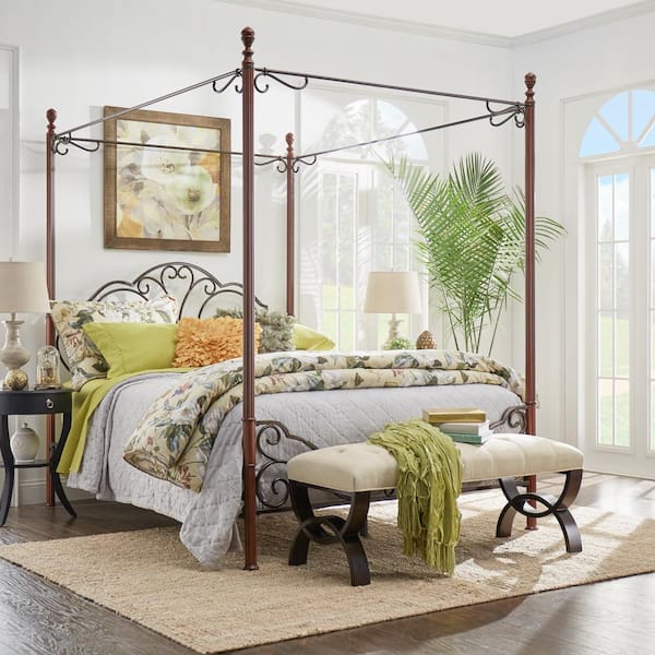 HomeSullivan Bronze Queen Canopy Bed