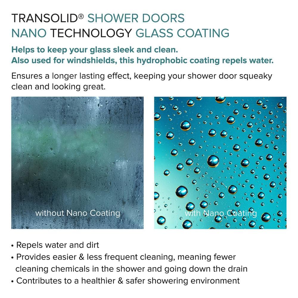 Elizabeth 36" x 76" Stainless Steel Frameless Shower Door with Clear Glass