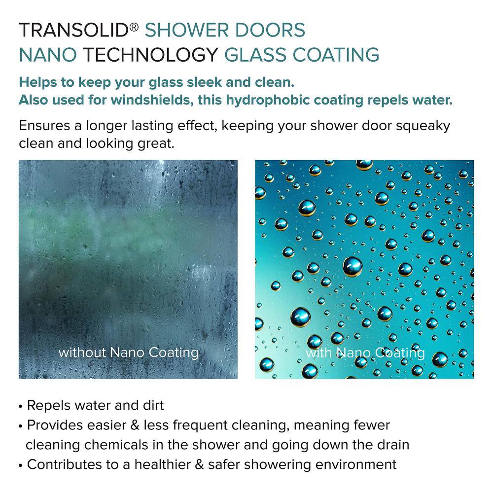 Elizabeth Matte Black 42" x 76" Frameless Shower Door with Clear Glass