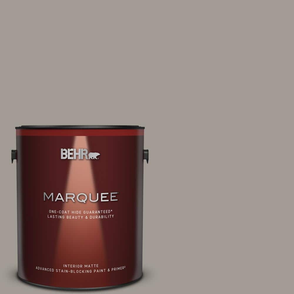 BEHR MARQUEE 1 Gal. #PPU18-15 Fashion Gray One-Coat Hide Matte Interior ...