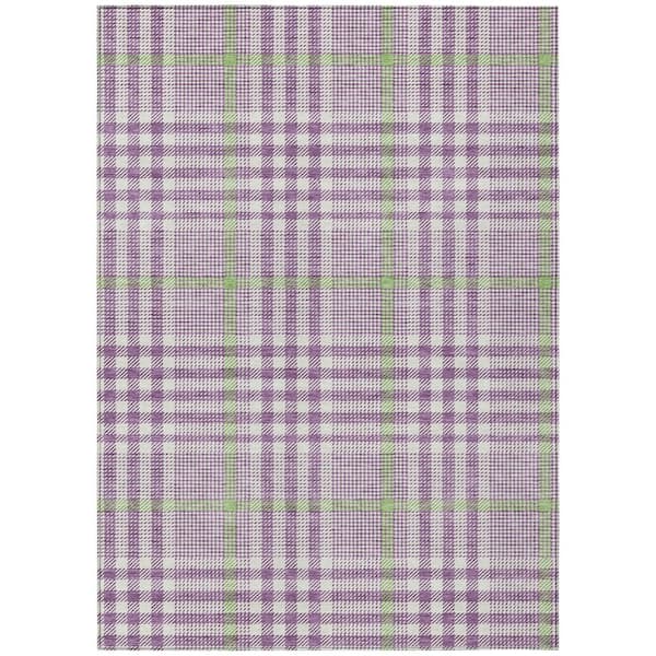 Addison Rugs Chantille Machine Washable Indoor/Outdoor Abstract ACN1054 Purple 5 ft. x 7 ft. 6 in. Area Rug