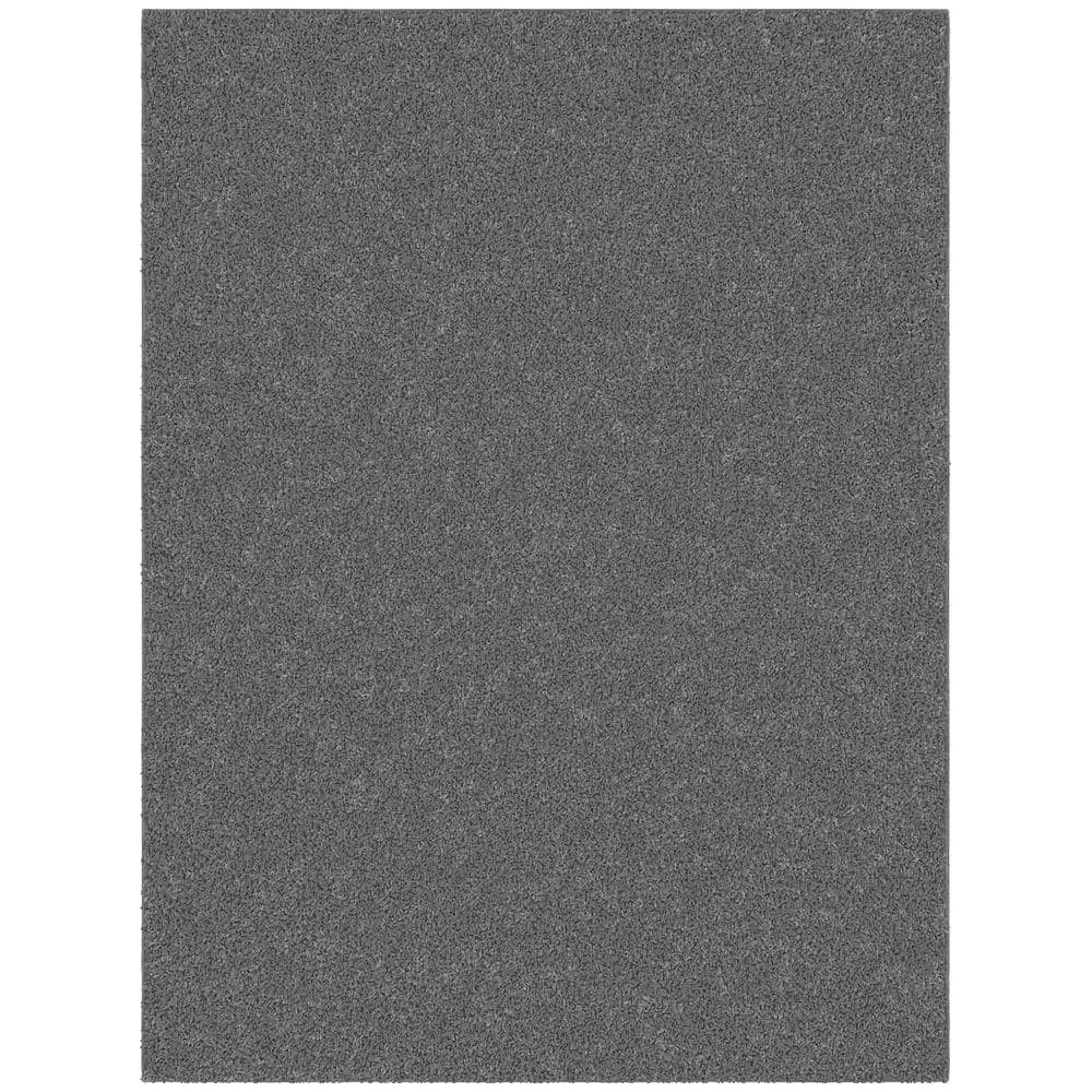 UPC 815449020034 product image for Cozy Collection Non-Slip Rubberback Solid Soft Light Grey 5 ft. x 7 ft. Indoor A | upcitemdb.com