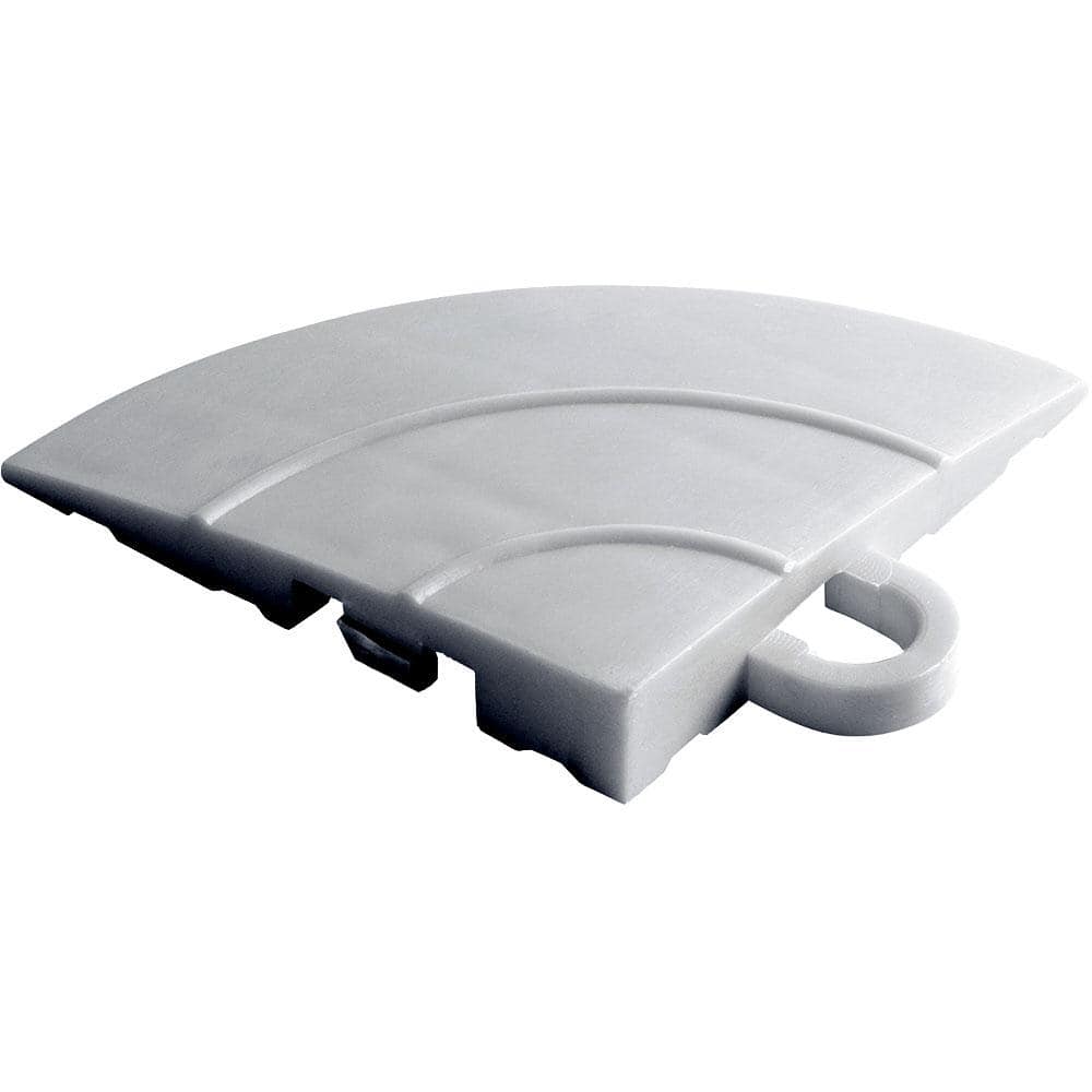 4.5 in. x 2.75 in. Pearl Silver Polypropylene Corner Edging for Diamondtrax Home Modular Flooring (4-Pack) price history on PriceWatchPro