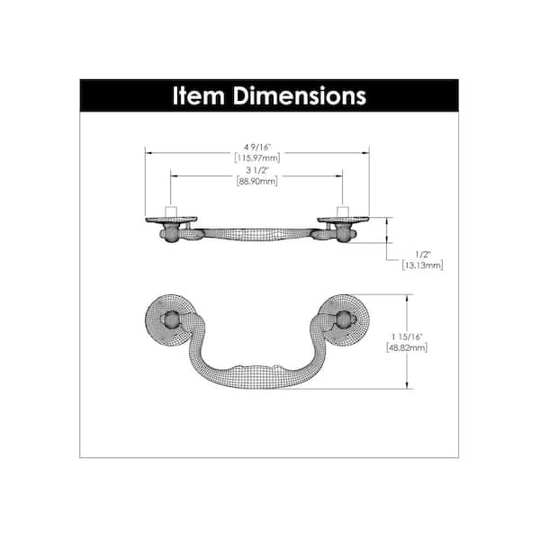 Hickory Hardware Manor House Collection 3 In. (76 Mm) Center-to-Center