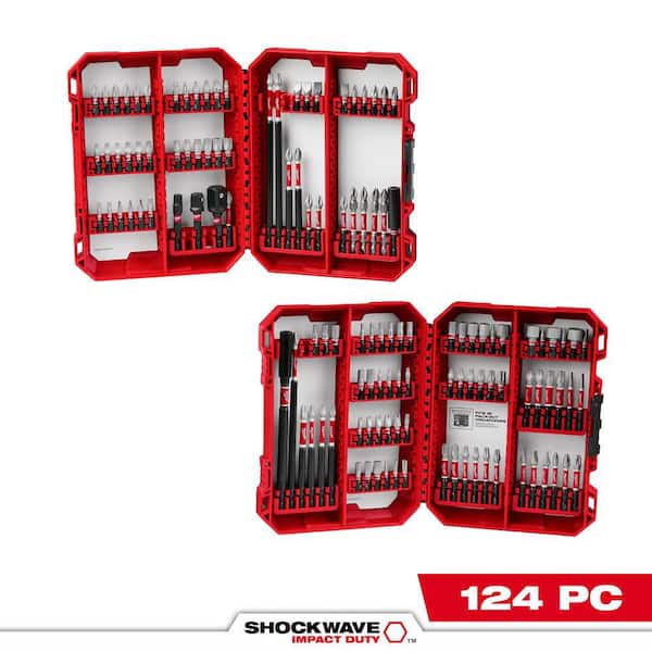 SHOCKWAVE Impact-Duty Alloy Steel Driver Bit Auto Set (124-Piece)