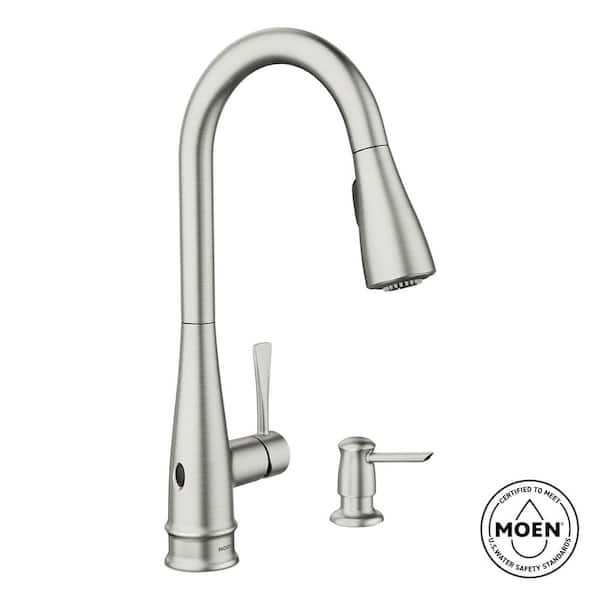 Birchfield Touchless Single-Handle Pull-Down Sprayer Kitchen Faucet in Spot Resist Stainless