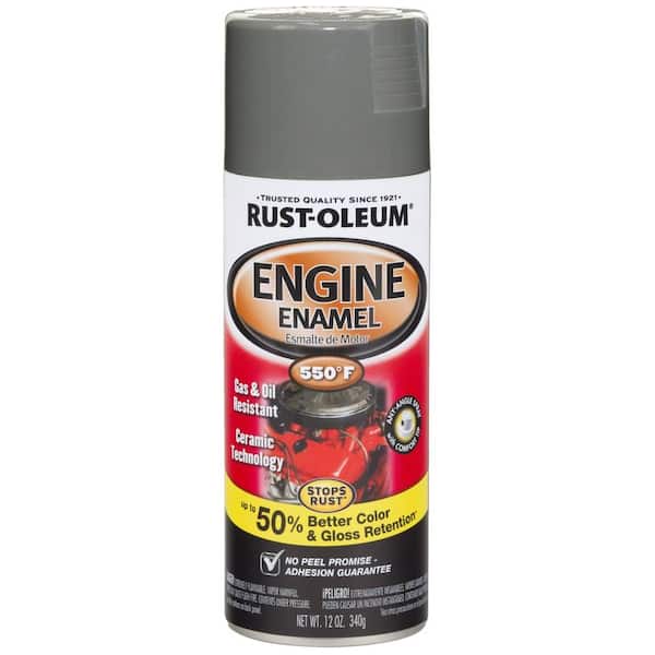 Rust-Oleum Automotive 12 oz. 550 Degree Semi-Gloss Ford Gray Ceramic Engine Enamel Spray Paint (6-Pack)