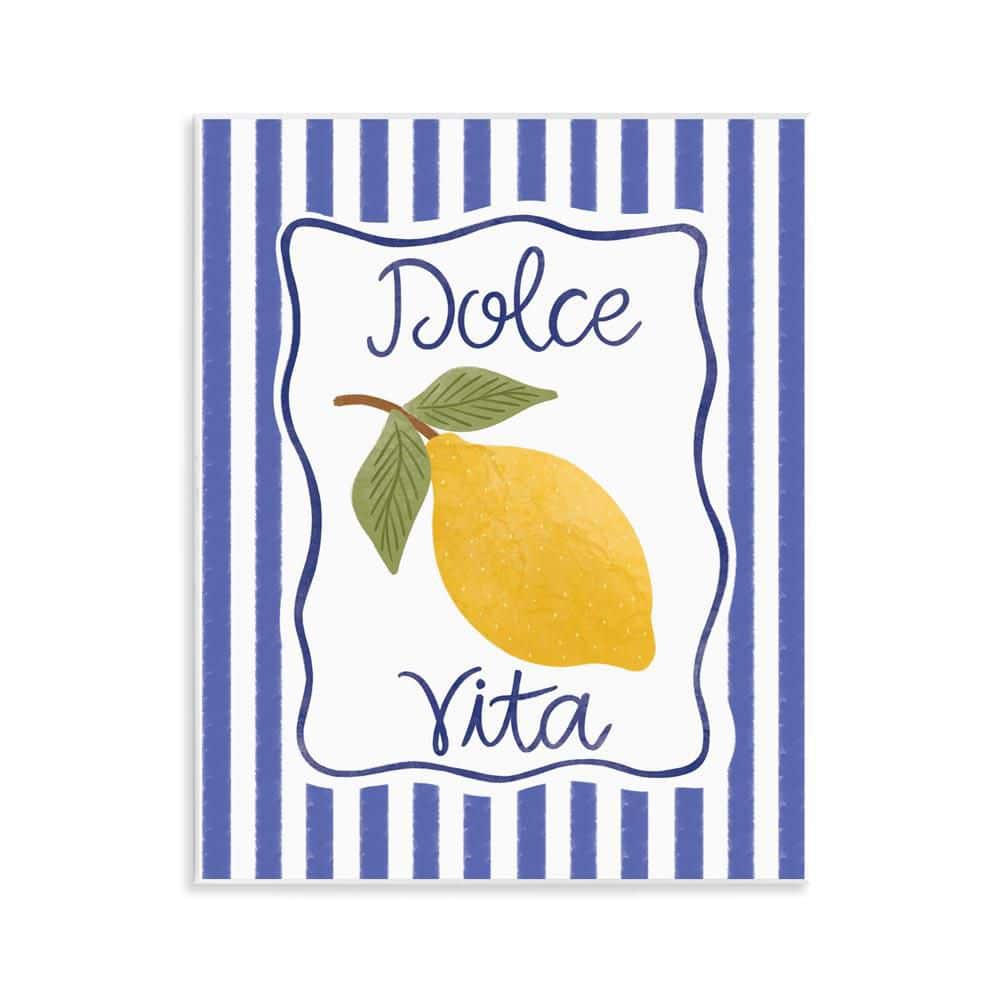 Dolce Vita with Lemon by Taylor Shannon Designs Unframed Food Graphic Art Print 14 in. x 11 in. price history on PriceWatchPro