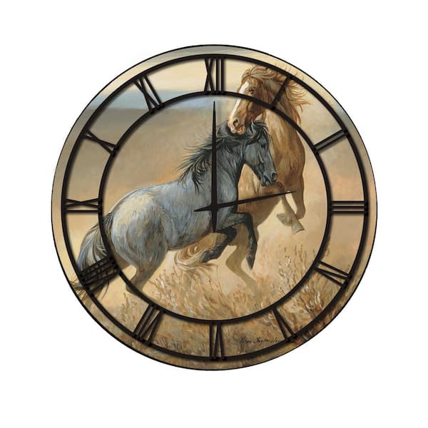 Unbranded "Challenged" Full Coverage Art and Black Numbers Imaged Wall Clock