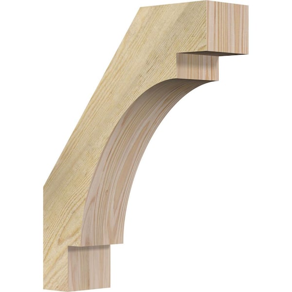 Ekena Millwork 4"W x 14"D x 18"H Merced Rough Sawn Knee Brace, Douglas Fir