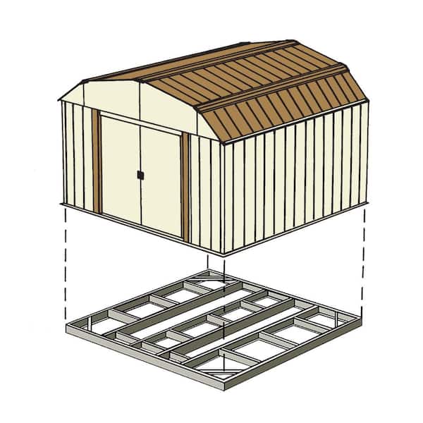Arrow Base Kit for 10 x 12, 10 x 13 & 10 x 14 Sheds FDN1014 - The