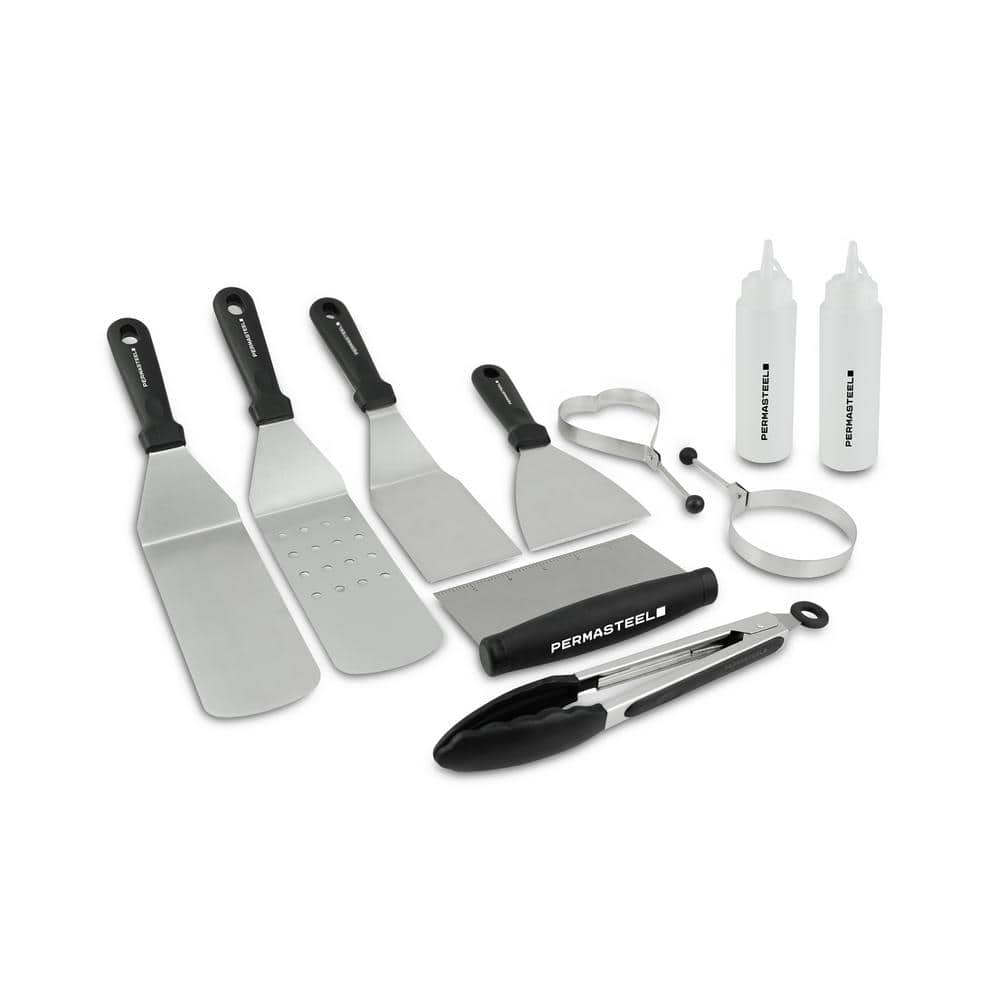 PERMASTEEL Griddle Accessories Kit 10 Pieces PA 12003 The Home Depot