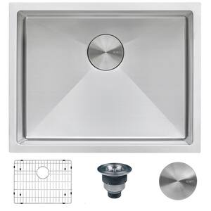 Undermount Stainless Steel 23 in. Single Bowl Kitchen Sink 16-Gauge