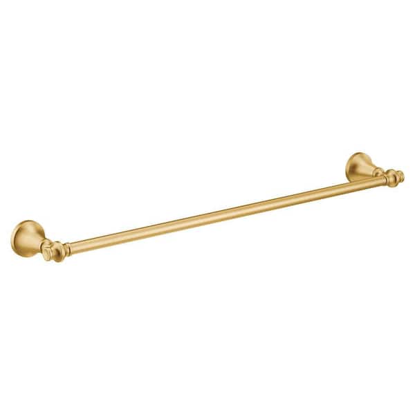 Colinet 24 in. Wall Mounted Single Towel Bar in Brushed Gold