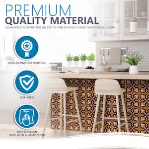 Multicolor H100 12 in. x 12 in. Vinyl Peel and Stick Tile (24 Tiles, 24 sq.ft./pack)