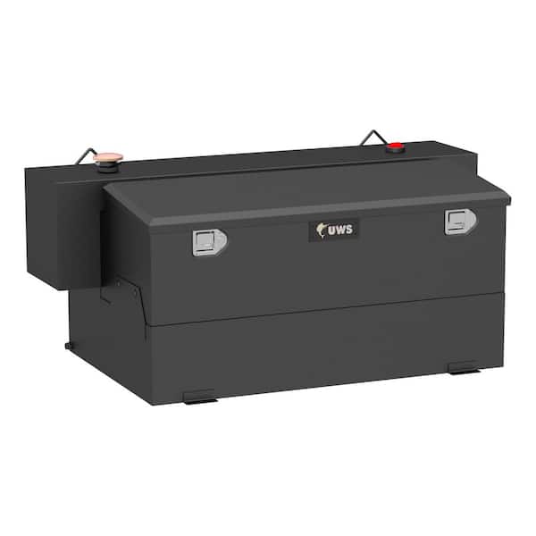 UWS Matte Black Hammerhead-Style 100-Gallon Steel-Aluminum Combo Transfer Tank