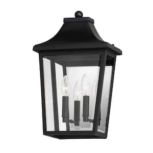 Sutton Place VX 2-Light Black Pocket Hardwired Wall Sconce