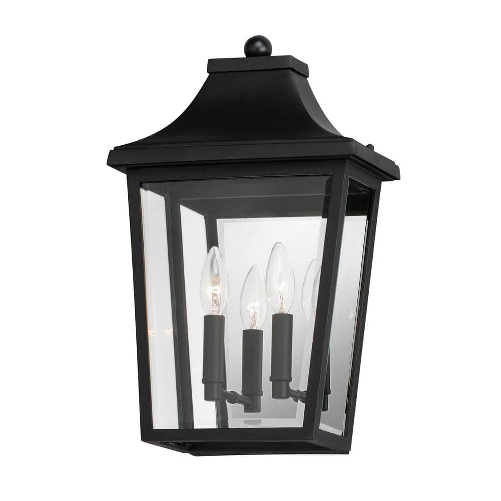 Sutton Place VX 2-Light Black Pocket Hardwired Wall Sconce price history on PriceWatchPro