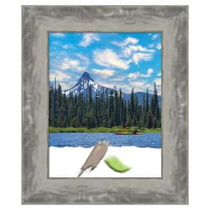Waveline Silver Narrow Picture Frame Opening Size 11 x 14 in.