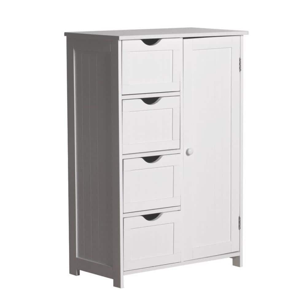 22.1 in. W x 11.8 in. D x 31.9 in. H Bathroom Linen Cabinets Floor Storage 