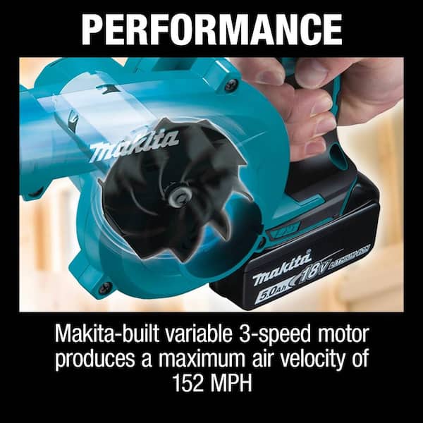 Makita 152 MPH 113 CFM LXT 18V Lithium-Ion Cordless Floor Leaf