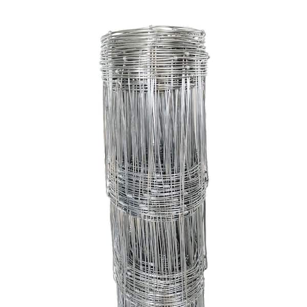 14 Gauge 5 x 164 ft. Galvanized Cattle Farm Fence Wire Mesh for Livestock Goat, Deer Hog Wire Rolls Animal Barrier Fence