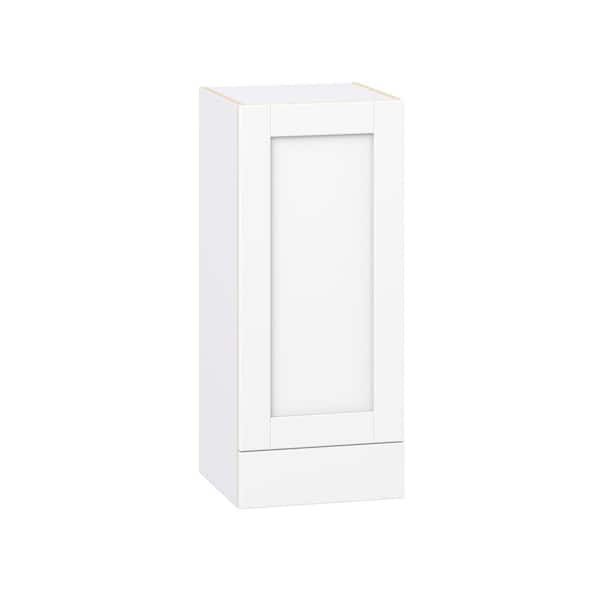 Milton 15 in. W x 14 in. D x 35 in. H Assembled Shaker Wall Kitchen Cabinet in Bright White with Drawer