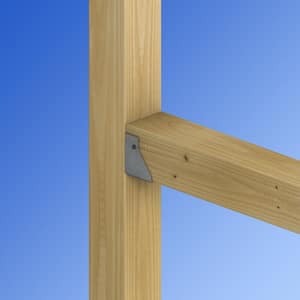 HUC Galvanized Face-Mount Concealed-Flange Joist Hanger for 4x4 Nominal Lumber