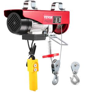 Lift Electric Hoist 440 lbs. Remote Control Electric Winch Overhead Crane 110-Volt for Factories Warehouses Construction