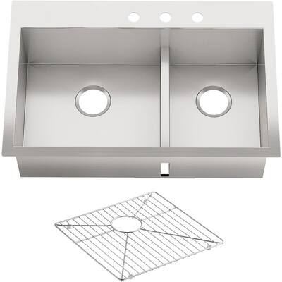 Kohler 3 Drop In Kitchen Sinks Kitchen Sinks The Home Depot