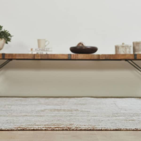 Alpha 2 ft. x 3  ft. Beige Western Area Rug