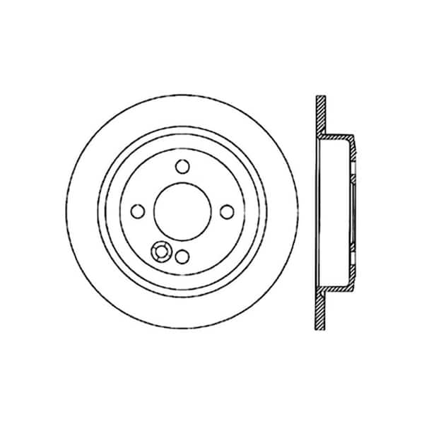 Centric Parts Disc Brake Rotor 2002-2006 Mini Cooper 1.6L