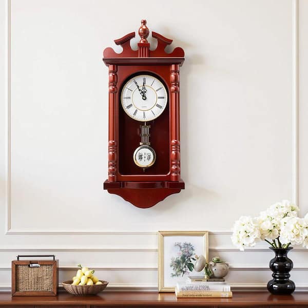 SKYSHALO Grandfather Clock 23.2 in. Classic Vintage Pendulum Clock