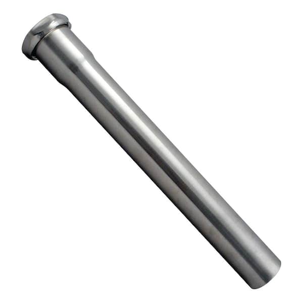 Westbrass 1-1/2 in. O.D. x 12 in. Brass Slip Joint Extension Tube in Polished Chrome