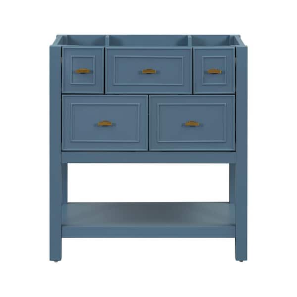 Staykiwi 30 in. W x 17.8 in. D x 33 in. H Freestanding Bath Vanity Cabinet without Top in Blue