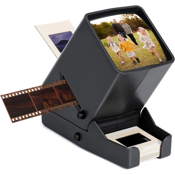 Film Negative and Slide Viewer with 3 x Magnification and LED Lighted Illuminated Viewing, USB Powered