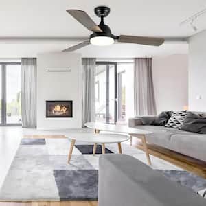 44 in. Ceiling Fan with LED Light and Remote, 6-Speeds, 2 Rotation Modes, Timer, Noble Bronze Finish