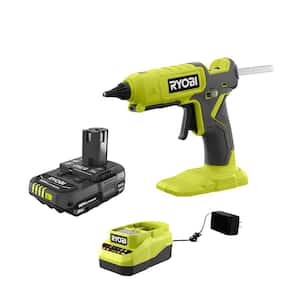 ONE+ 18V Cordless Dual Temperature Glue Gun with 2.0 Ah Battery and Charger