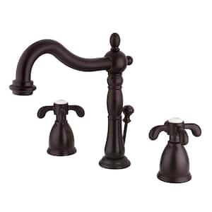 French Country 8 in. Widespread 2-Handle Bathroom Faucet in Oil Rubbed Bronze