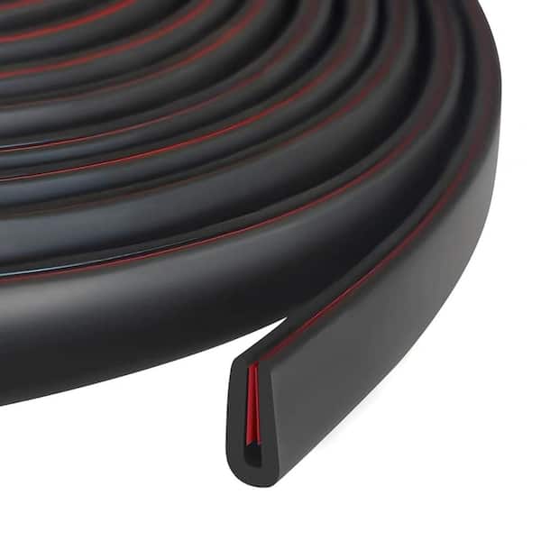 10 Ft Rubber Edge Trim Self Adhesive U Channel Edge Protector Black 1 Piece