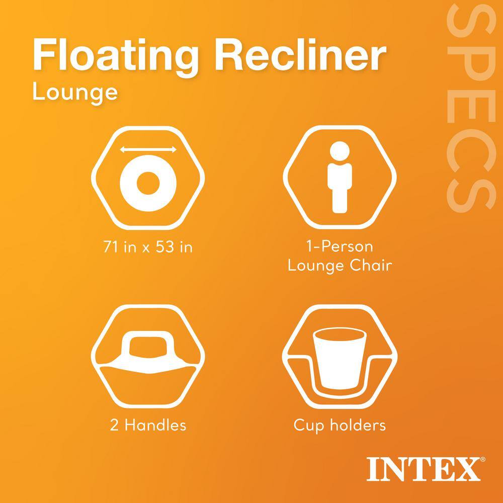 Intex 24ft Gray Rectangular Above Ground Pool Set with Pump and Floats