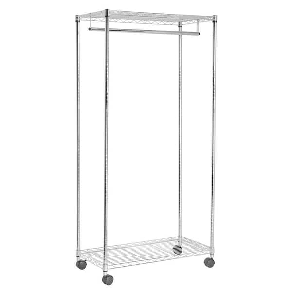 Richards Chrome Steel Clothes Rack 18 in. W x 70.3 in. H