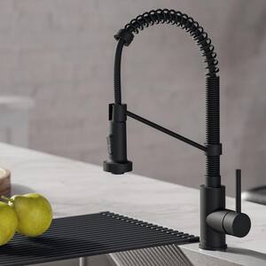 Bolden Single-Handle Pull-Down Sprayer Kitchen Faucet with Dual Function Sprayhead in Matte Black