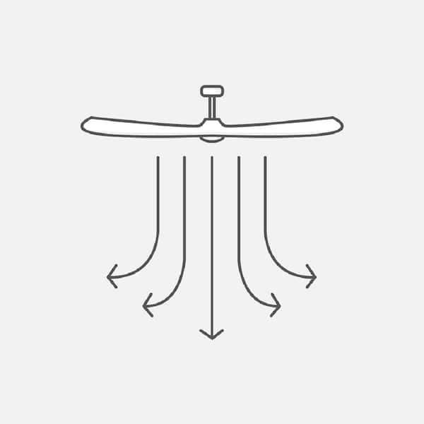 Generation Lighting - Maverick Max LED 70 in. Integrated LED Indoor/Outdoor Aged Pewter Ceiling Fan with Light Grey Weathered Oak Blades