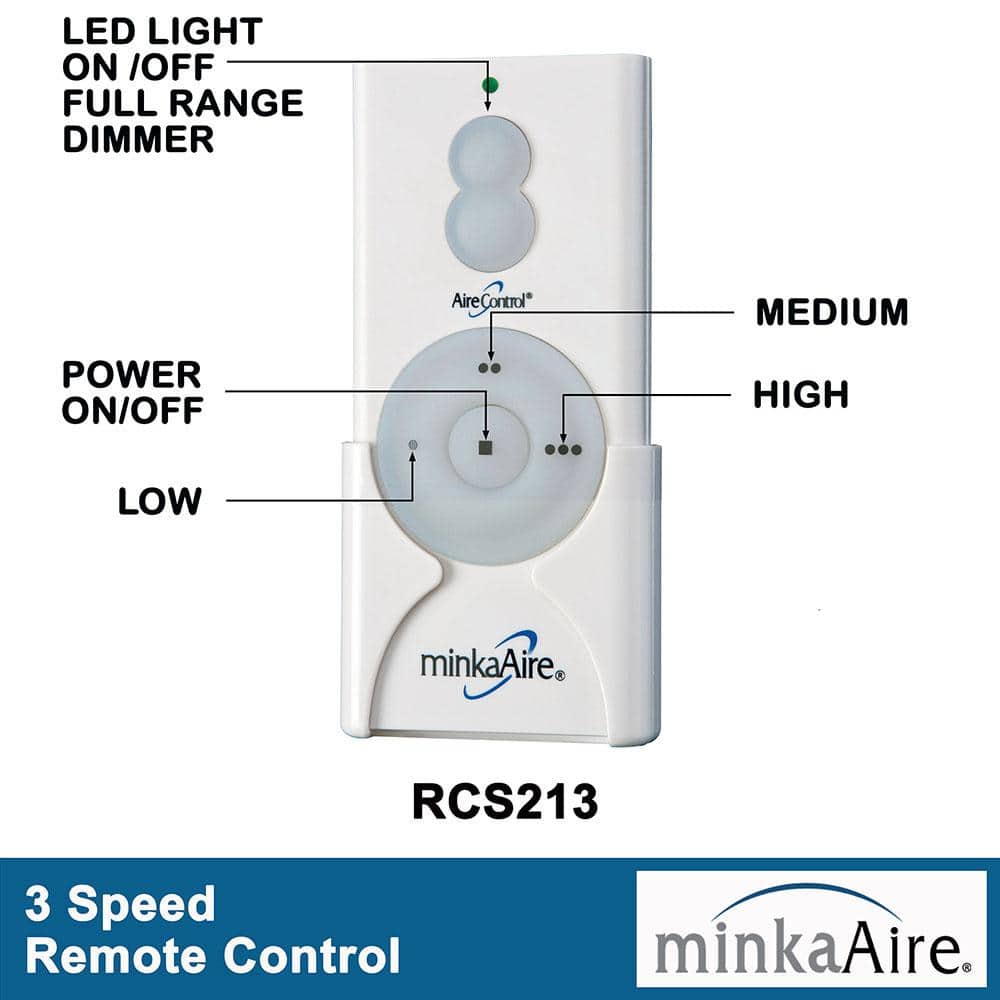 Coal 52'' 3-Blade Ceiling Fan with Remote Control
